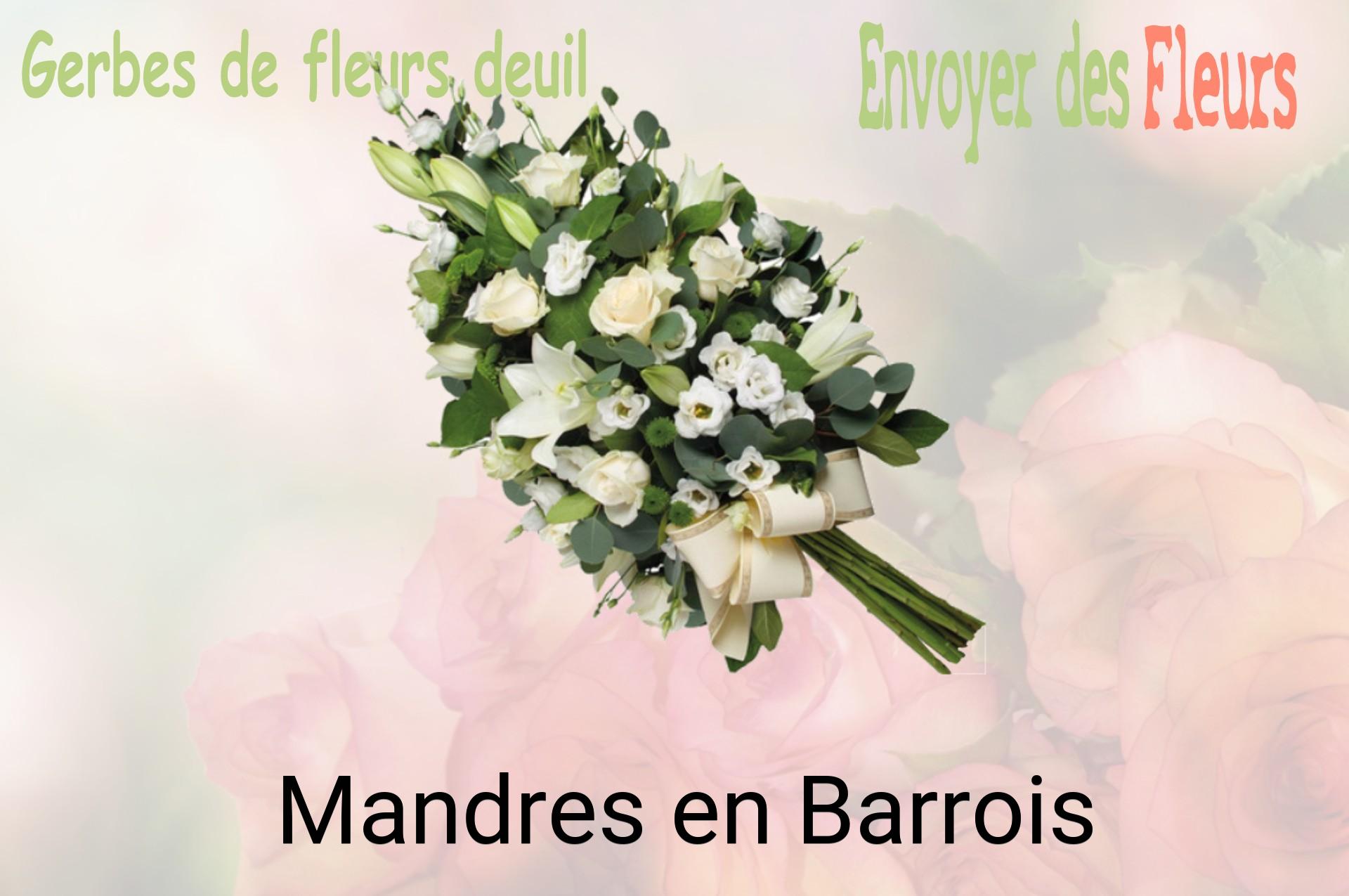 Gerbe de fleurs de deuil livrée à Mandres-en-Barrois
